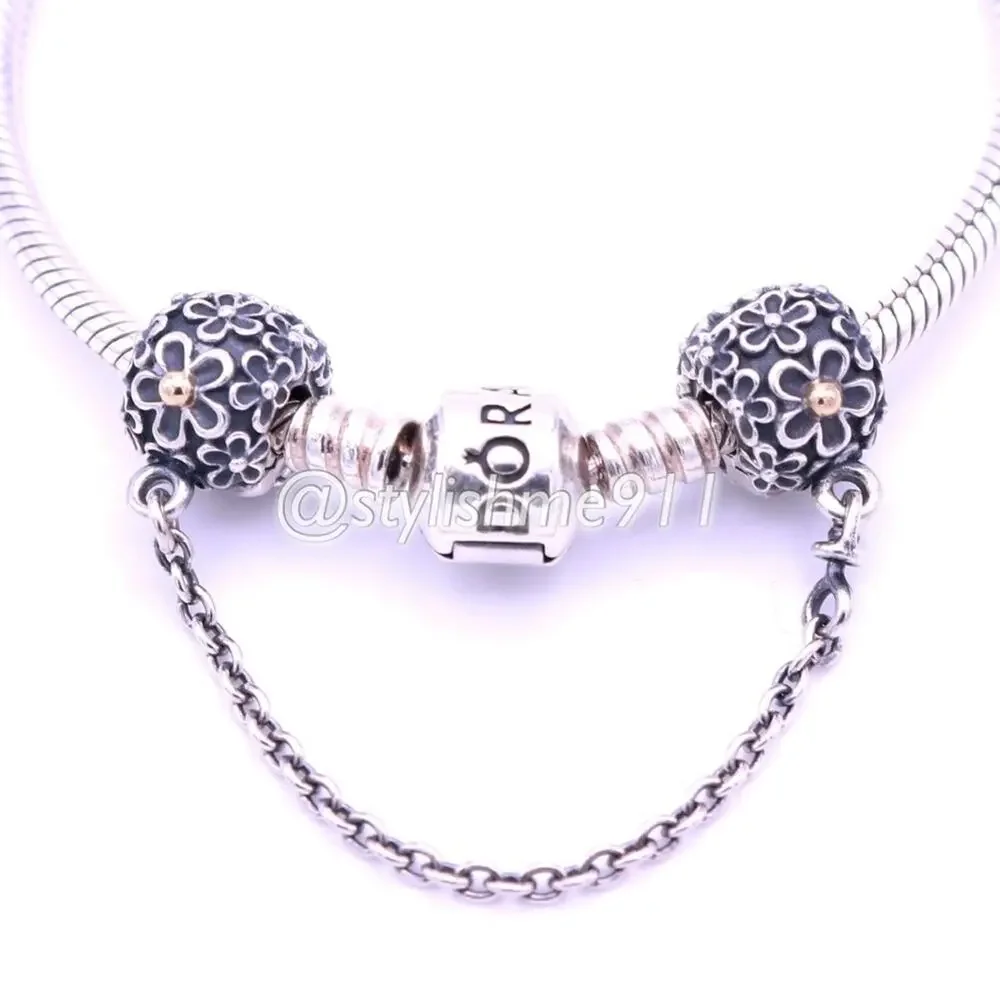 Authentic PANDORA Bouquet Clip Safety Chain - Picture 2 of 12